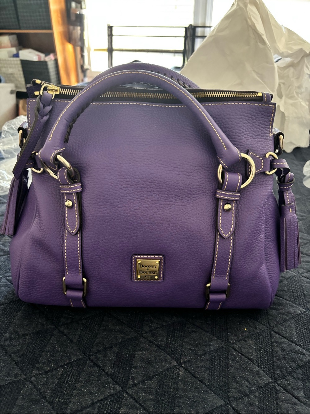 DOONEY & BOURKE || small satchel amethyst
